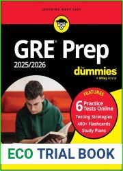 GRE Prep 2025 2026 For Dummies: Book + 6 Practice Tests + 400 Flashcards Online