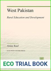 West Pakistan: rural education and development