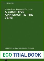 A Cognitive Approach to the Verb: Morphological and Constructional Perspectivs