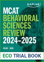 MCAT Behavioral Sciences Review 2024-2025: Online + Book (Kaplan Test Prep)