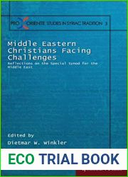 Middle Eastern Christians Facing Challenges: Reflections on the Special Synod for the Middle East