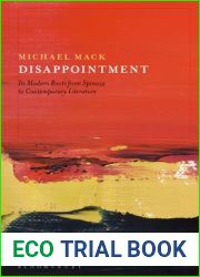 Disappointment: Its Modern Roots from Spinoza to Contemporary Literature