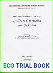 Collected Articles on Ockham (Philosophy Series) 2nd Edition 2nd edition by Philotheus Boehner, Eligius M. Buytaert (2012) Paperback