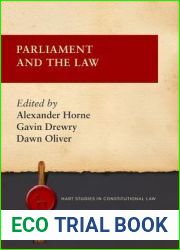 Parliament and the Law (Hart Studies in Constitutional Law)