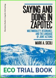 Saying and Doing in Zapotec: Multimodality, Resonance, and the Language of Joint Actions (Bloomsbury Studies in Linguistic Anthropology)