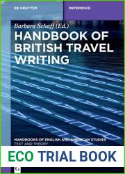 Handbook of British Travel Writing (Handbooks of English and American Studies)