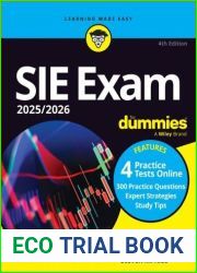 SIE Exam 2025 2026 For Dummies, 4th Ed.
