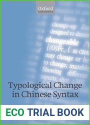 Typological Change in Chinese Syntax (Oxford Linguistics)