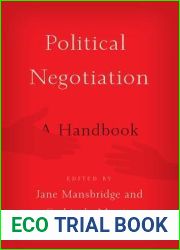 Political Negotiation: A Handbook