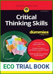 Critical Thinking Skills For Dummies, 2nd Ed.