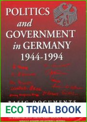 Politics and Government in Germany, 1944-1994: Basic Documents