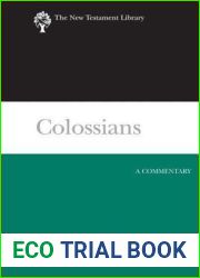 Colossians: A Commentary