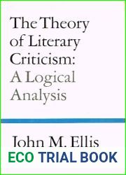 The theory of literary criticism: A logical analysis
