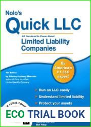 Nolo|s Quick LLC: All You Need to Know About Limited Liability Companies