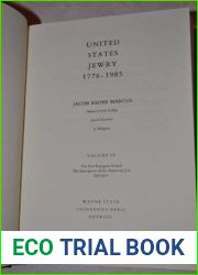 United States Jewry, 1776-1985 (1)