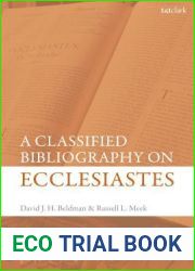 A Classified Bibliography on Ecclesiastes