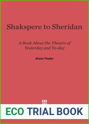 Shakspere to Sheridan