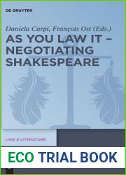 As You Law It - Negotiating Shakespeare (Law and Literature, 15)