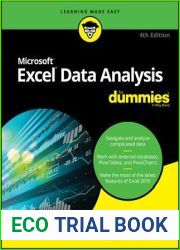 Excel Data Analysis for Dummies (For Dummies (Computer Tech))