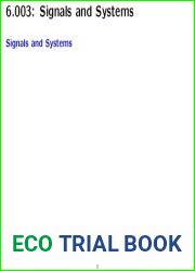 Signals and Systems