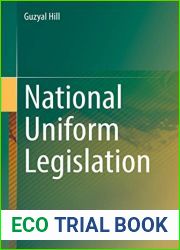 National Uniform Legislation