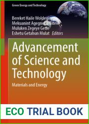 Advancement of Science and Technology: Materials and Energy (Green Energy and Technology)