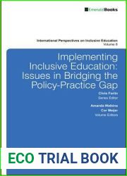 Implementing Inclusive Education: Issues in Bridging the Policy-Practice Gap (International Perspectives on Inclusive Education, 8)