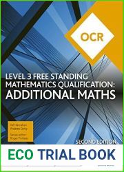 OCR Level 3 Free Standing Mathematics Qualification: Additional Maths (2nd edition)