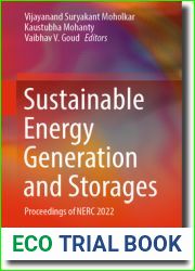Sustainable Energy Generation and Storage: Proceedings of NERC 2022