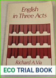 English in three acts (A Culture Learning Institute monograph)