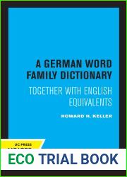 A German Word Family Dictionary: Together with English Equivalents