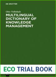 Multilingual Dictionary of Knowledge Management