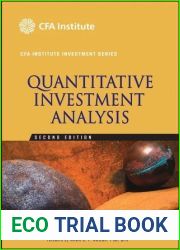 Quantitative Investment Analysis (CFA Institute Investment Series Book 2)