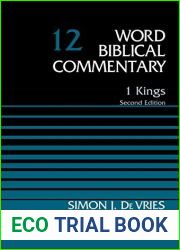 1 Kings, Volume 12: Second Edition (Word Biblical Commentary)