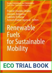 Renewable Fuels for Sustainable Mobility (Energy, Environment, and Sustainability)