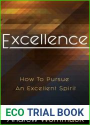 Excellence: How to Pursue an Excellent Spirit