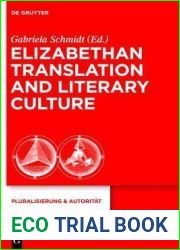 Elizabethan Translation and Literary Culture