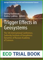 Trigger Effects in Geosystems: The 5th International Conference, Institute of Geosphere Dynamics of Russian Academy of Sciences