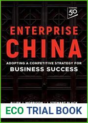 Enterprise China: Adopting a Competitive Strategy for Business Success