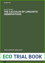 The Calculus of Linguistic Observations