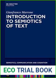 Introduction to the Semiotics of the Text
