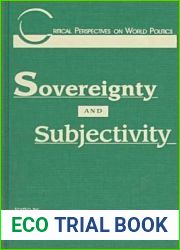 Sovereignty and Subjectivity (Critical Perspectives on World Politics)
