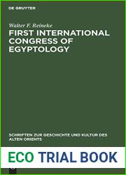 First International Congress of Egyptology: Cairo, October 2-10, 1976. Acts (Schriften zur Geschichte und Kultur des Alten Orients, 14)