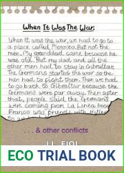 When It Was The War: . . . and Other Conflicts