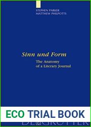 Sinn und Form: The Anatomy of a Literary Journal (Interdisciplinary German Cultural Studies) by Stephen Parker (2009-07-15)