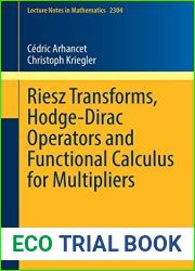 Riesz Transforms, Hodge-Dirac Operators and Functional Calculus for Multipliers (Lecture Notes in Mathematics)