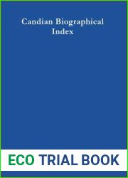 Canadian Biographical Index Index Biographique Canadien Kanadischer Biographischer Index