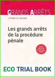 Les grands arrets de la procedure penale. 10e ed.
