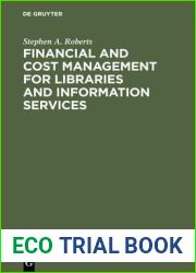 Financial and Cost Management for Libraries and Information Services