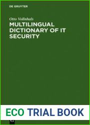 Multilingual Dictionary of IT Security
